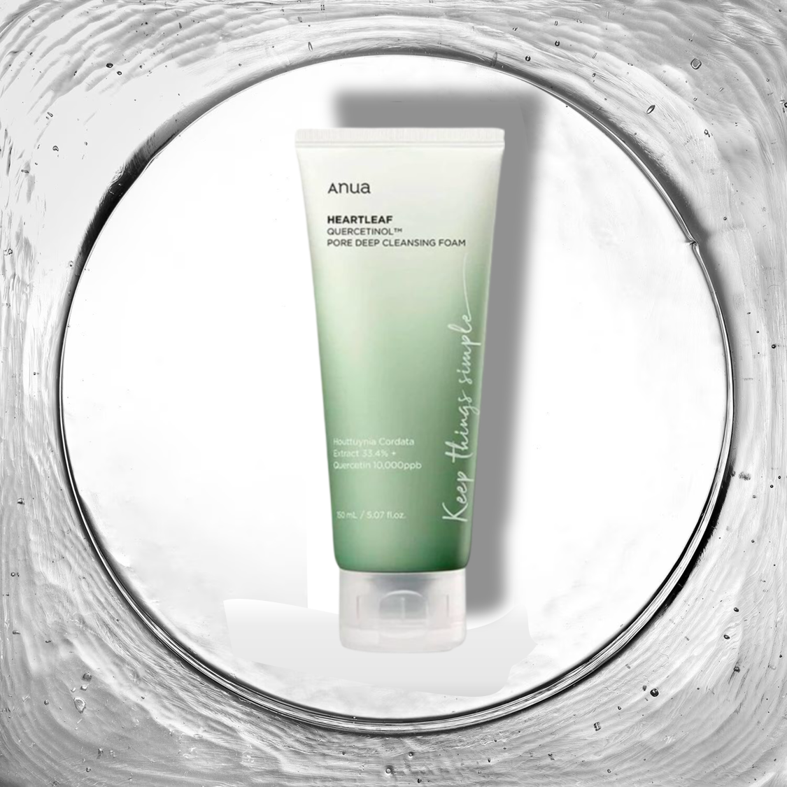 Heartleaf Quercetinol Pore Deep Cleansing Foam - Mousse nettoyante [150ml] - Anua - Beauty Care