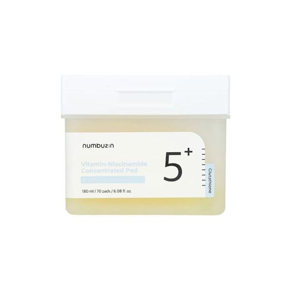 No.5 Vitamin-Niacinamide Concentrated Pad - Compresses imbibées de tonique éclaircissant [70 pads] - numbuzin - Beauty Care