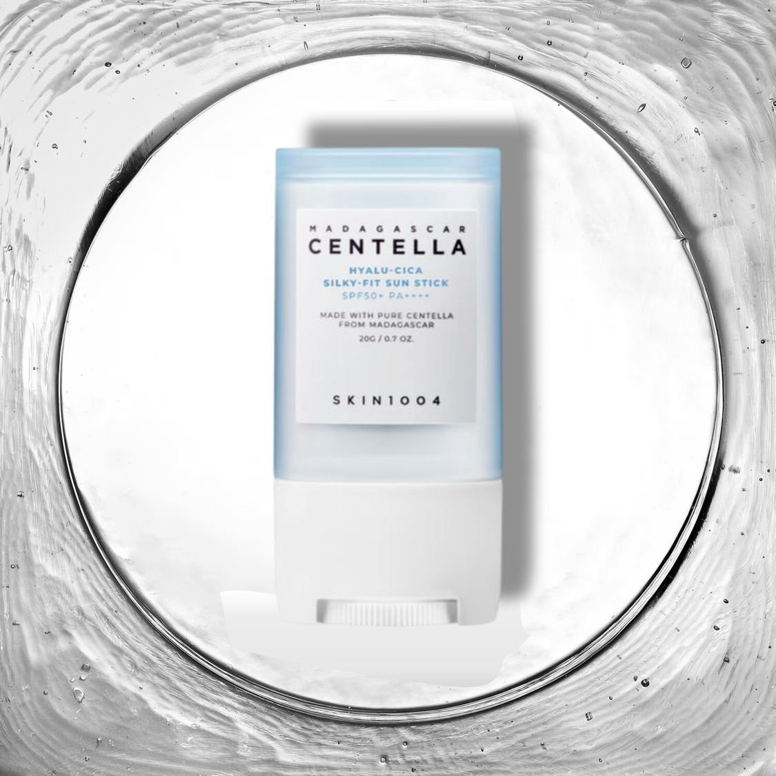 Madagascar Centella Hyalu-Cica Silky-Fit Sun Stick - Stick solaire [20g] - SKIN 1004 - Beauty Care