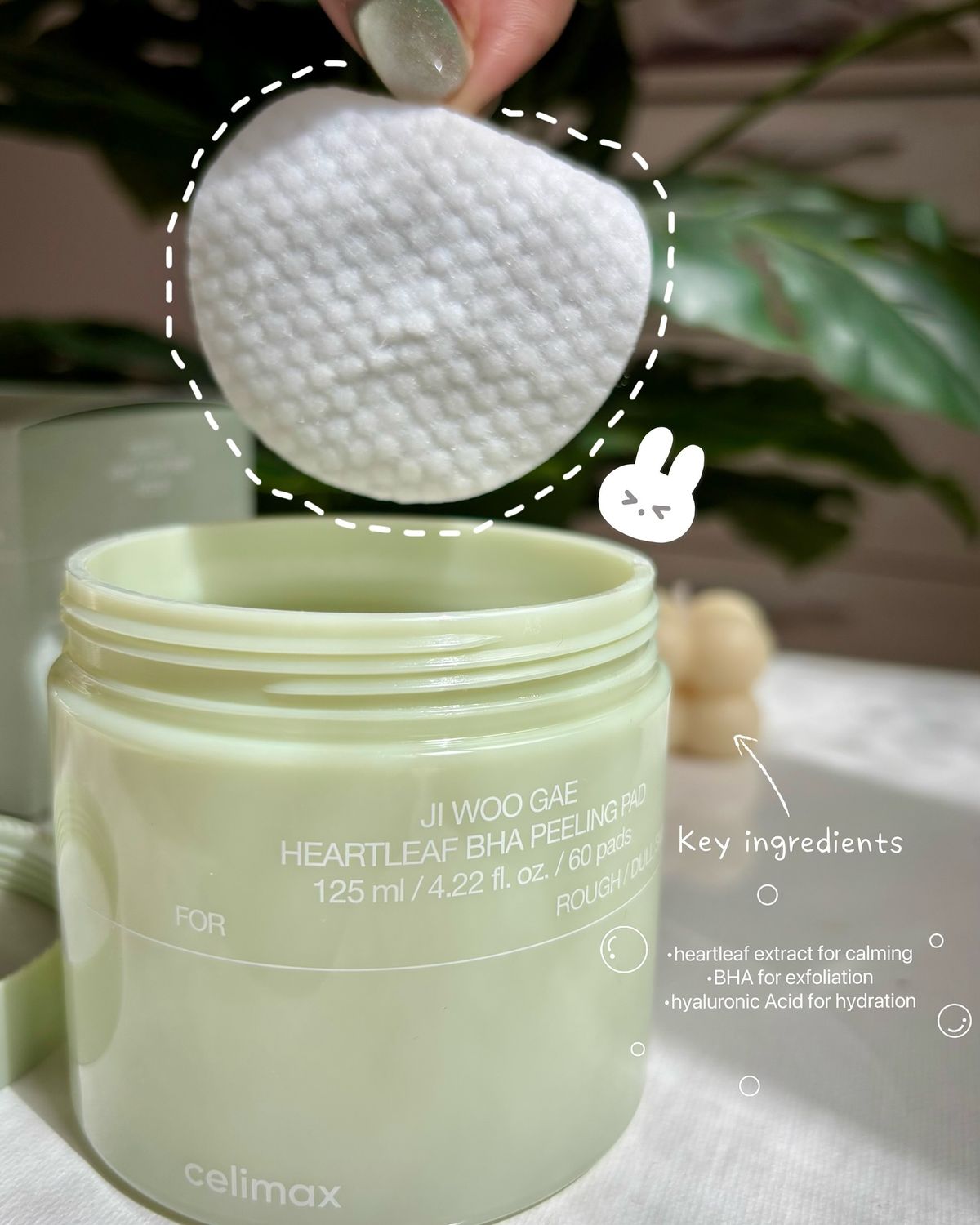 Celimax Heartleaf BHA Peeling Pad [60 pièces] – Tampons exfoliants coréens purifiants et apaisants