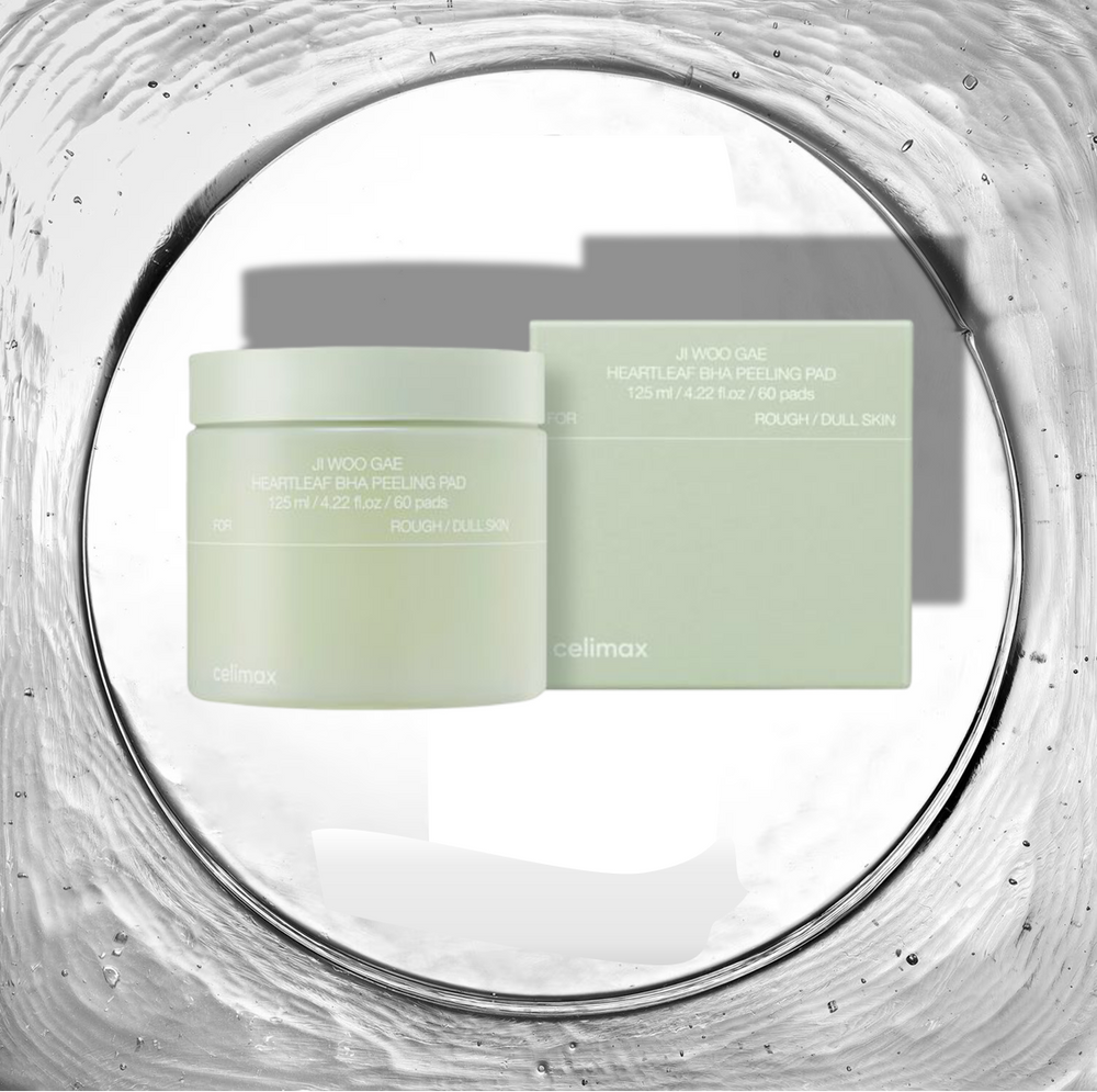 JIWOOGAE Heartleaf BHA Peeling Pad - Tampons exfoliants [60 pièces] - Celimax