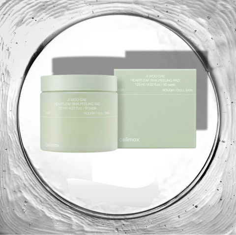 JIWOOGAE Heartleaf BHA Peeling Pad - Tampons exfoliants [60 pièces] - Celimax