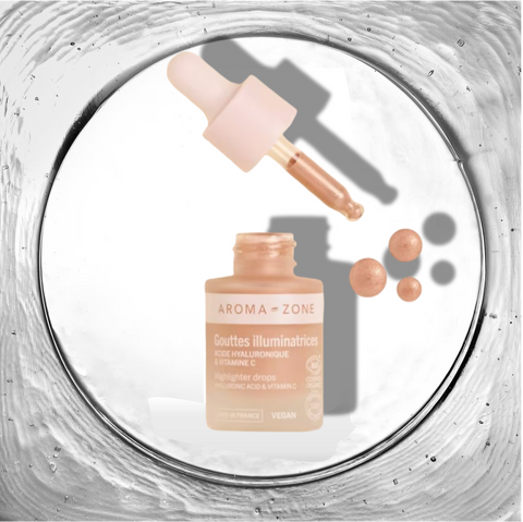 Gouttes Illuminatrices Acide Hyaluronique & Vitamine C – Aroma Zone