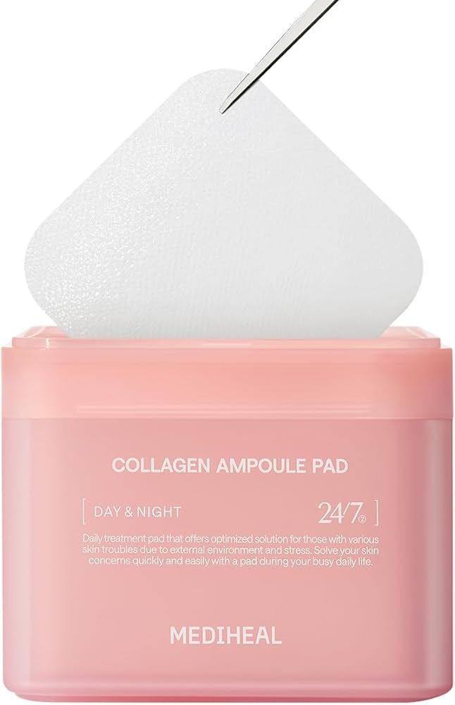 Mediheal Collagen Ampoule Pad [100 pads] – Disques nourrissants au collagène pour une peau ferme et éclatante