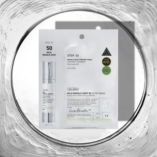 VT - Mild Reedle Shot 50 Masque 2 étapes (1 unité) | Soin Peaux Sensibles et Pores | Livraison Maroc