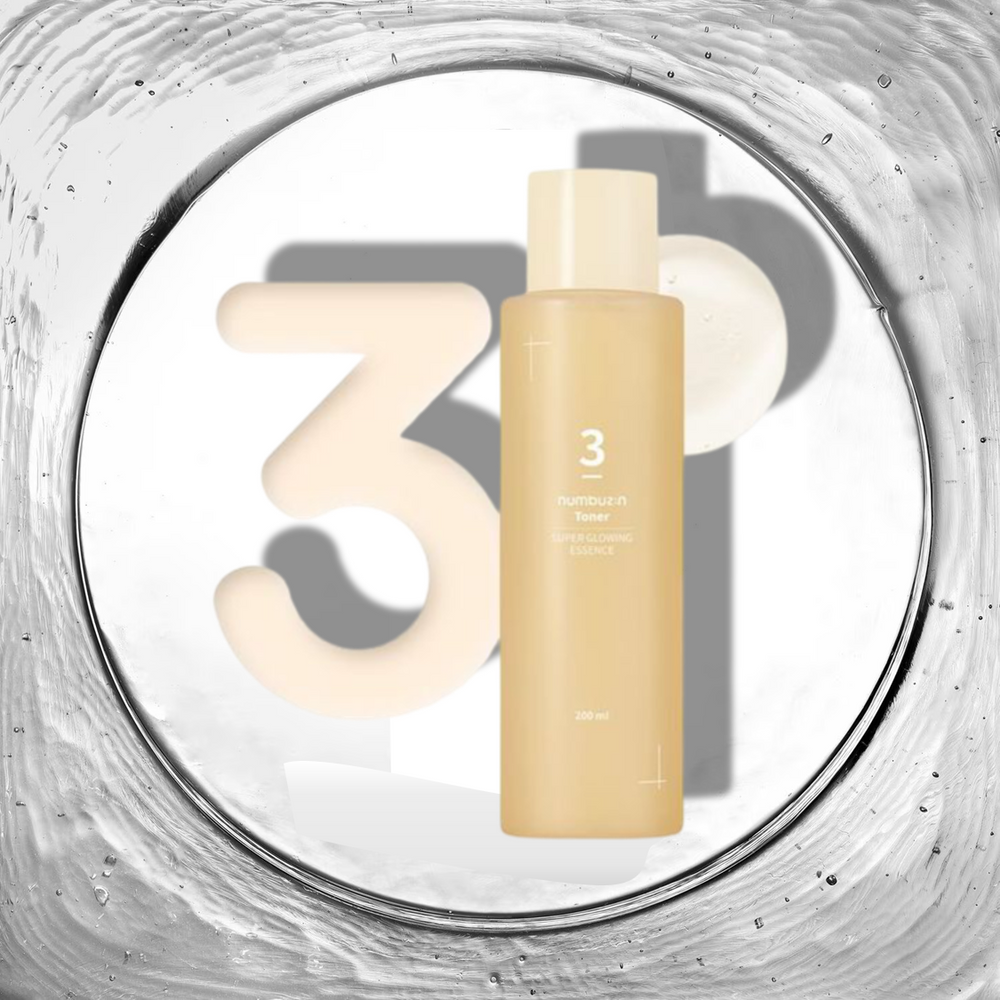 No. 3 Super Glowing Essence Toner - Tonique [200ml] - numbuzin