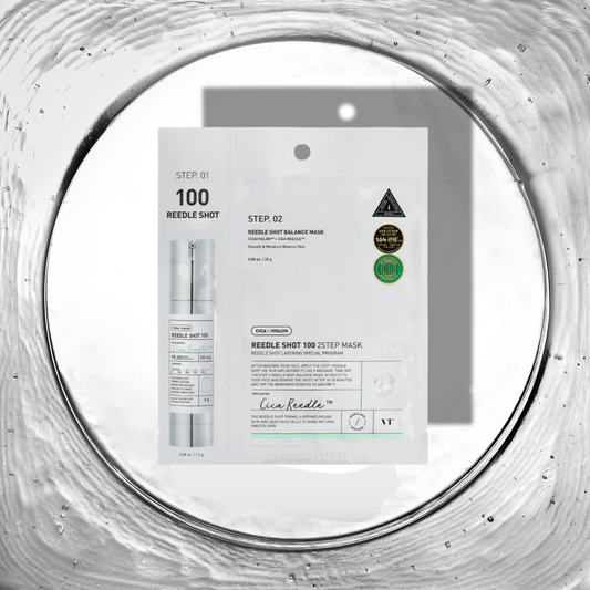 VT - Reedle Shot 100 Masque 2 étapes (Lot de 4) | Soin Raffermissant & Pores | Livraison Maroc
