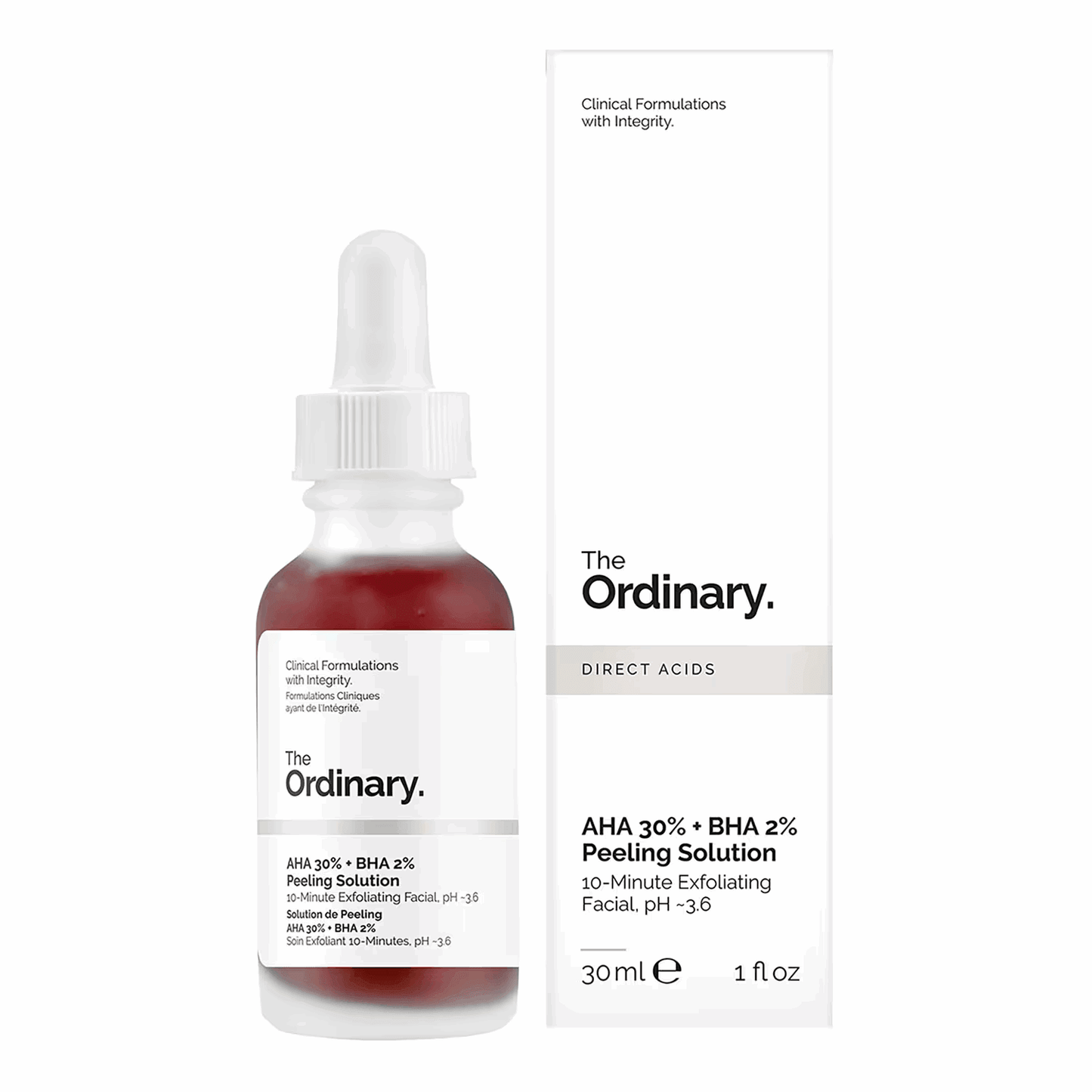 Solution de Peeling AHA 30% + BHA 2% - Soin Exfoliant [30ml] - The Ordinary - Beauty Care