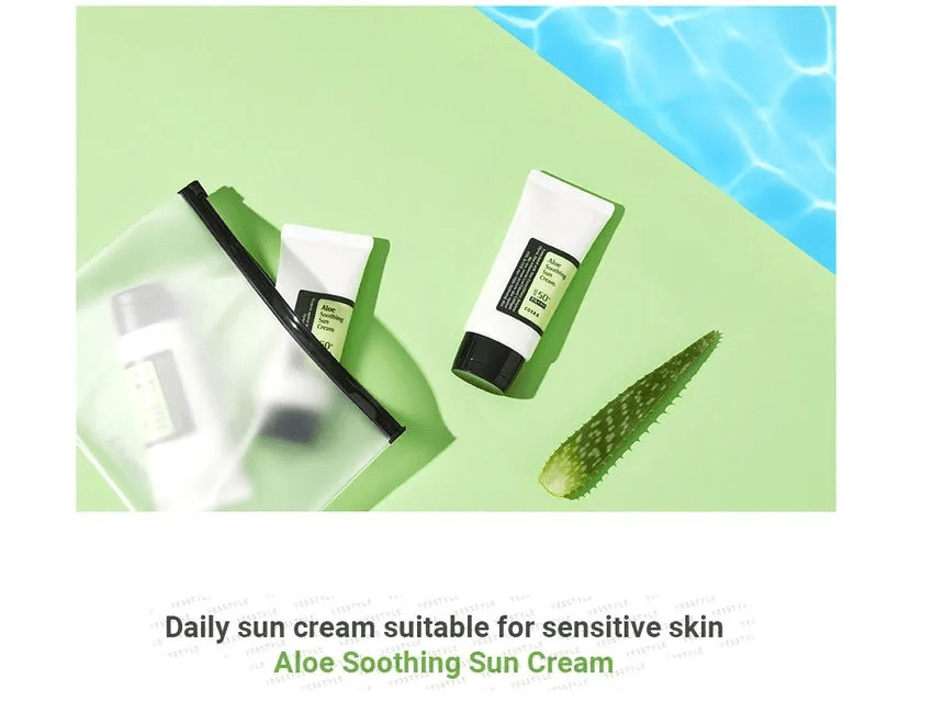 Aloe Soothing Sun Cream - Crème solaire apaisante à l'aloe vera [50ml] - COSRX - Beauty Care